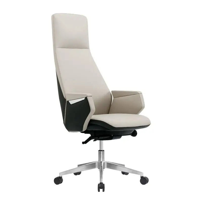 Modern Metal Executive Office Chair Ergonomic High Back Adjustable Height Stainless Steel Frame Swivel Armrest Unique Design — image 5