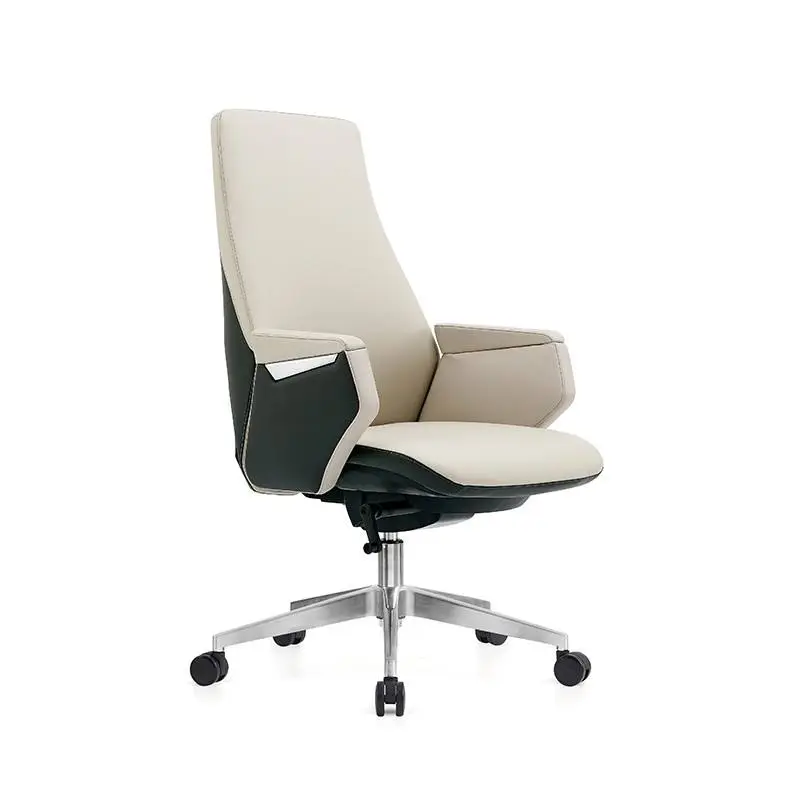Modern Metal Executive Office Chair Ergonomic High Back Adjustable Height Stainless Steel Frame Swivel Armrest Unique Design — image 6
