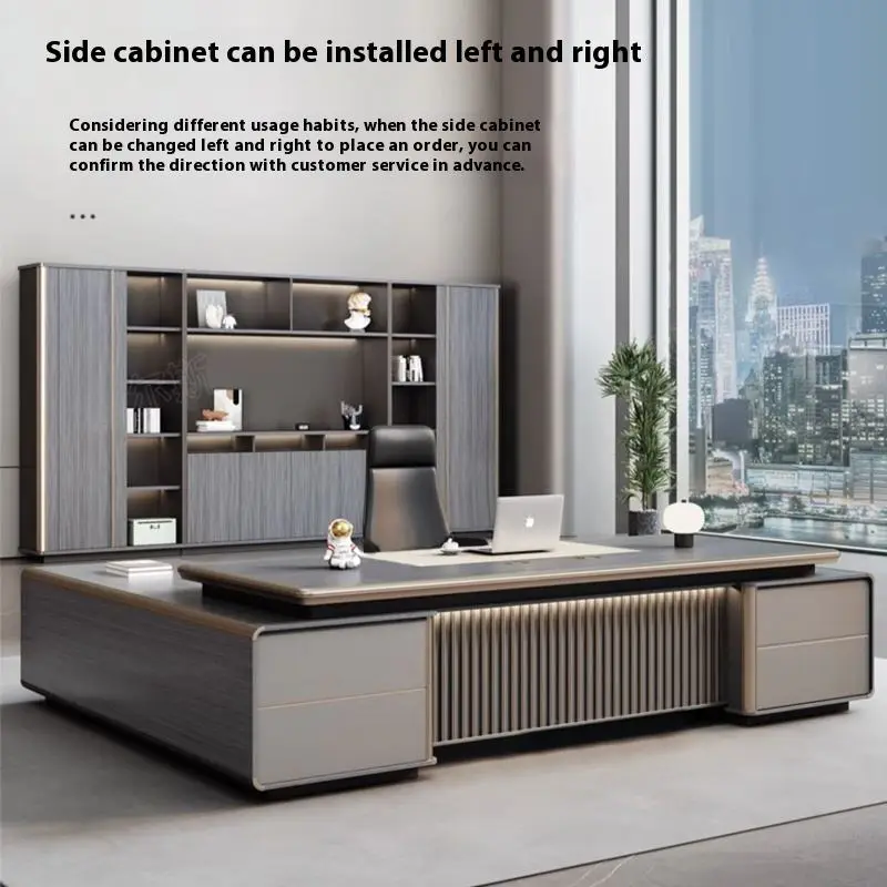 Leadership Modern Luxury Office Executive 2.8m CEO Desk Wooden Business Desk Boss Desk — image 4