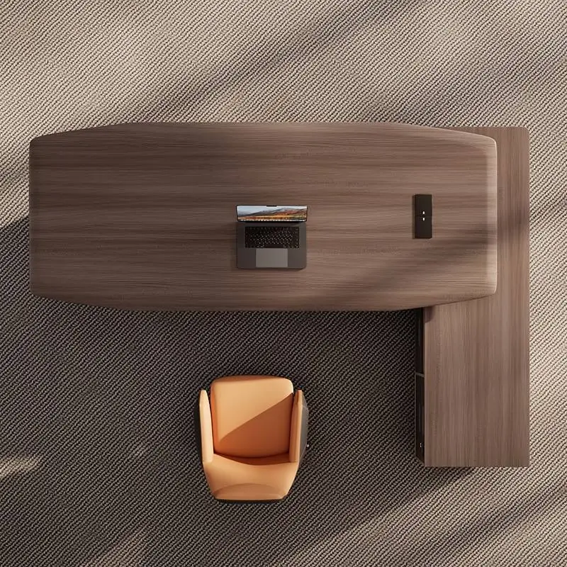 Modern Italian Style Creative Office Furniture Functional High-end Luxury Boss Desk Lightweight CEO Desk — image 6