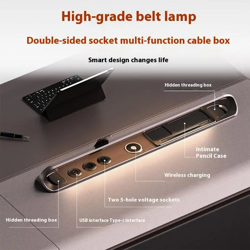 High-Tech Luxury MFC Board Executive Office Desk Big Size L-Shaped Manager Oak MDF Modern Industrial Style for Schools Hospitals — image 5