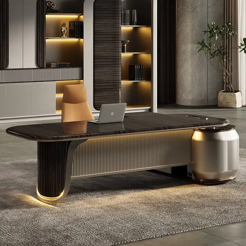 2025 High-Tech Luxury Executive Office Furniture Modern L-Shape Boss Desk Chair for CEO for Home or Hospital Use Certifi — view 1