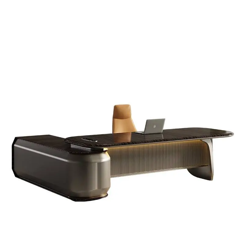 2025 High-Tech Luxury Executive Office Furniture Modern L-Shape Boss Desk Chair for CEO for Home or Hospital Use Certified — image 6