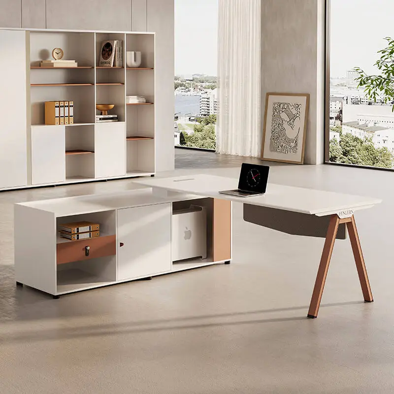Luxury Modern Design Executive Desk Set for Work High Quality Boss Office Workstation Melamine Classic Executive for School Use — image 3
