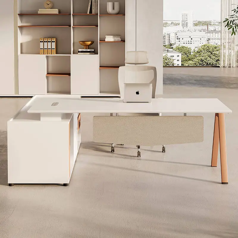 Luxury Modern Design Executive Desk Set for Work High Quality Boss Office Workstation Melamine Classic Executive for School Use — image 4