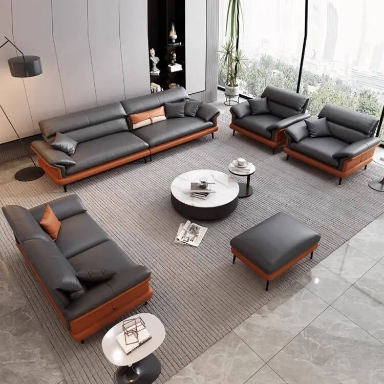 High Quality Solid Wood Modern Office Sofa for Villa Use — view 1