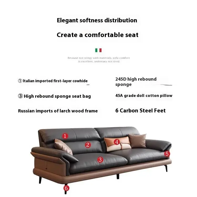 High Quality Solid Wood Modern Office Sofa for Villa Use — image 3