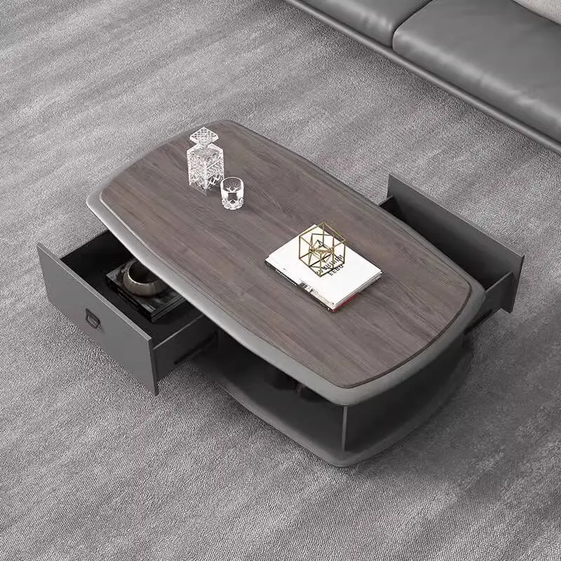 Modern Solid Wood Office Sofa and Coffee Table Combination for Commercial Use in Villa and Business Reception Rooms — image 6