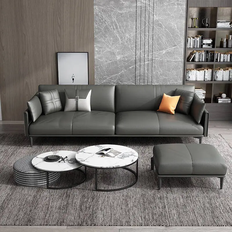 Modern Executive Office Reception Sofa PU Leather for Home Office or Hotel Set — view 1