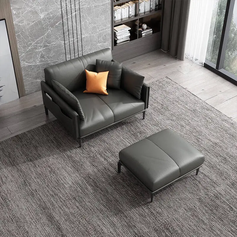 Modern Executive Office Reception Sofa PU Leather for Home Office or Hotel Set — image 4