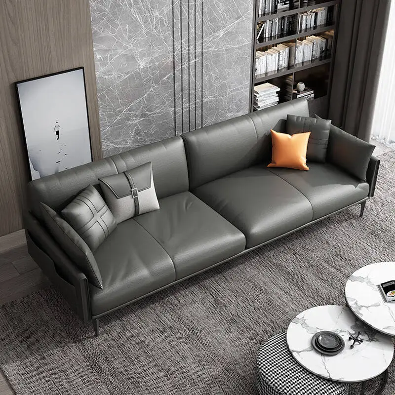 Modern Executive Office Reception Sofa PU Leather for Home Office or Hotel Set — image 5