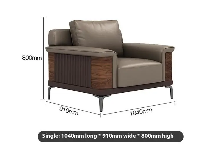 Best Price Modern Modular Office Room Furniture Foldable PU Leather Sofa Coffee Table Set Simple and Stylish — image 5