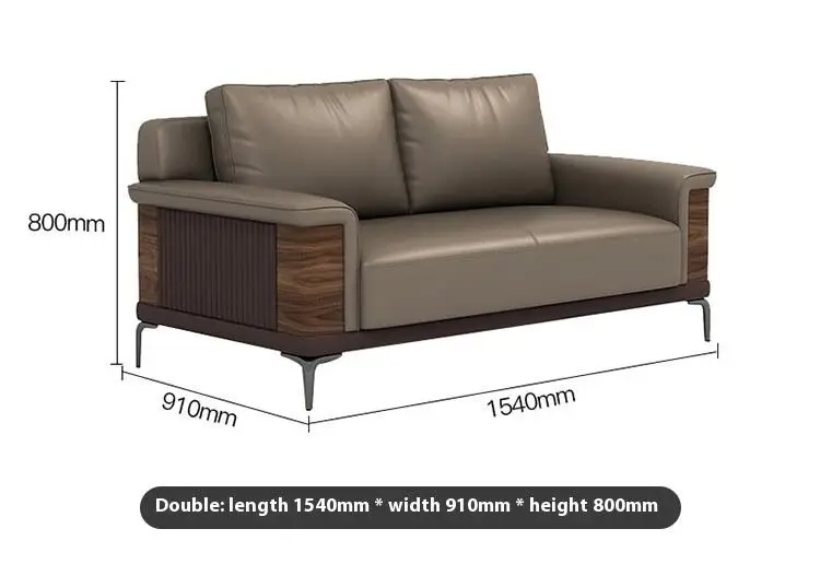 Best Price Modern Modular Office Room Furniture Foldable PU Leather Sofa Coffee Table Set Simple and Stylish — image 6