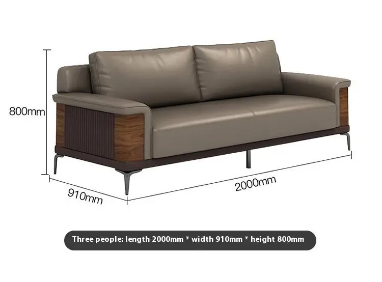 Best Price Modern Modular Office Room Furniture Foldable PU Leather Sofa Coffee Table Set Simple and Stylish — image 7