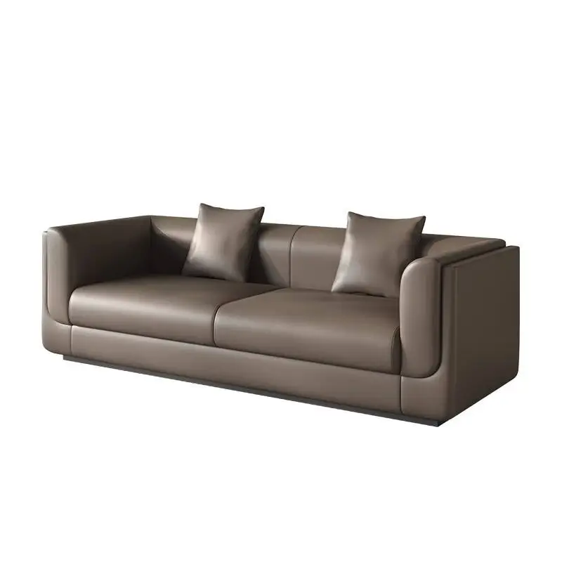 Simple Office Sofa the Best Price PU Leather Sofa with Coffee Table Set Office Room Furniture Synthetic Leather Modular Modern — image 6