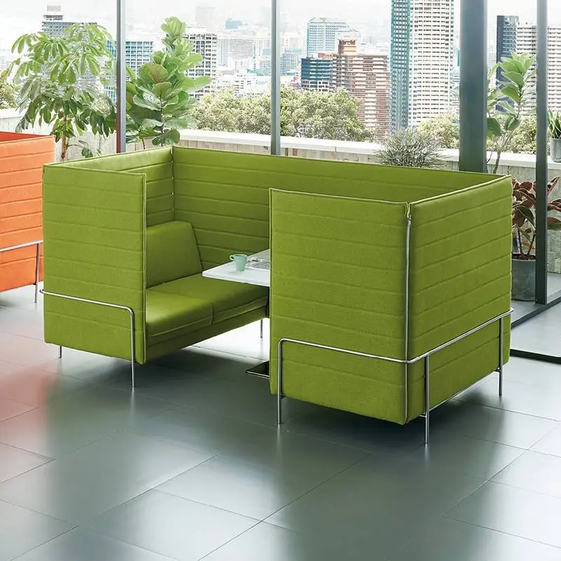 Modern High-Back Card Table Single Double Sofa Set Creative Office Reception Leisure Furniture for Coffee Shops Parlors — view 1