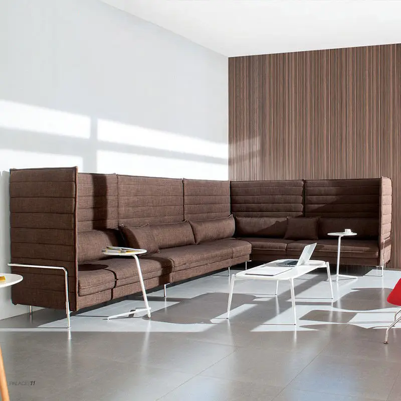 Modern High-Back Card Table Single Double Sofa Set Creative Office Reception Leisure Furniture for Coffee Shops Parlors Villas — image 5