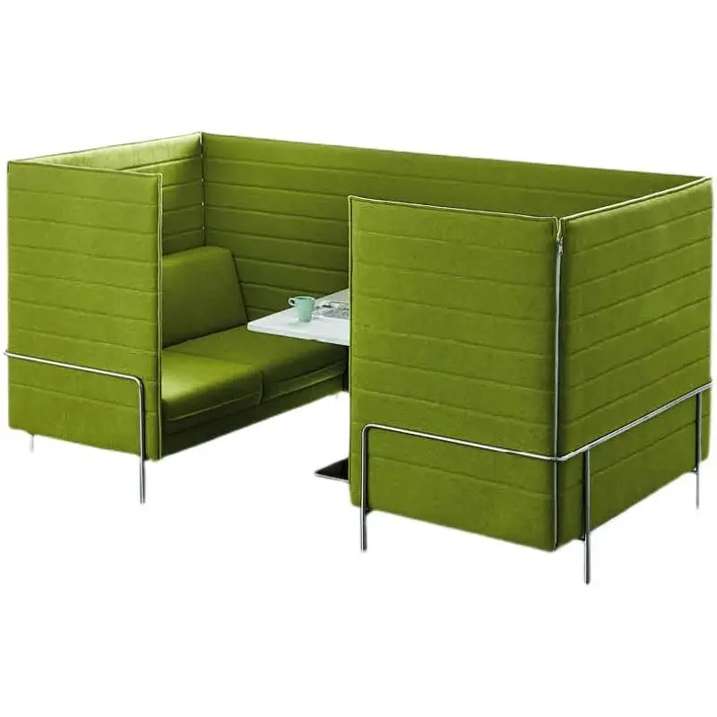 Modern High-Back Card Table Single Double Sofa Set Creative Office Reception Leisure Furniture for Coffee Shops Parlors Villas — image 6