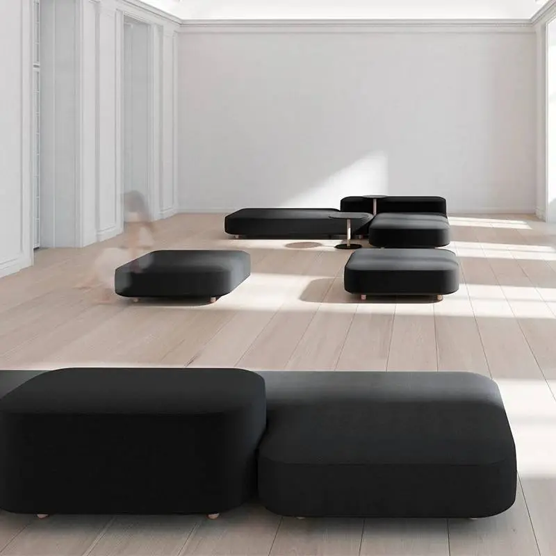 Modern Creative Shaped Modular Office Reception Sofa Set Waiting Room Lounge Negotiation Commercial Seating Furniture Guest Area — image 3