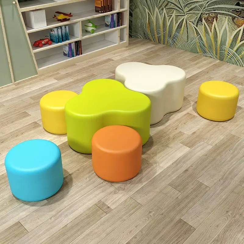 Modular Durable Fabric Office Sofa Stool Set Wood Frame-Modern Sectional Commercial Furniture High-Density Living Room Bedroom — image 5