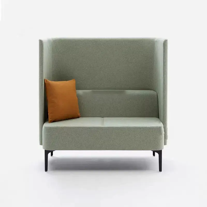 Modern High Back Privacy Enclosed Acoustic Booth Sofa Office Meeting Reception Lounge Screen Partition Commercial Furniture Set — image 6