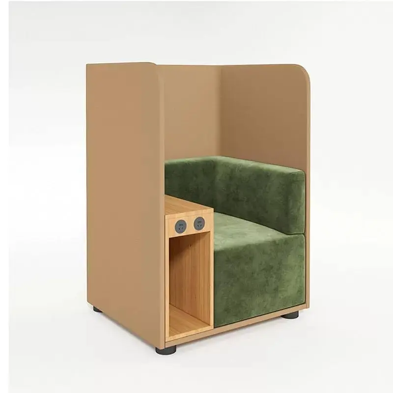 Creative Irregular House Shape High Back Enclosed Fabric Sofa Kindergarten Training Public Leisure Seating Furniture — image 5