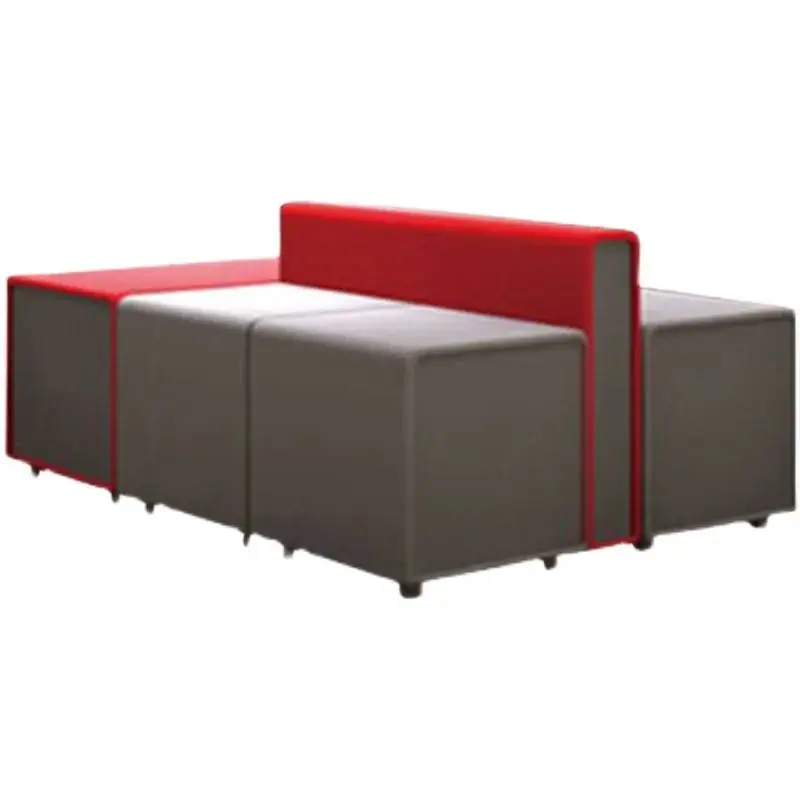 Creative Double-Sided Back-to-Back Modular Sofa Set Bank Commercial Lobby Reception Waiting Lounge Negotiation Furniture — image 6