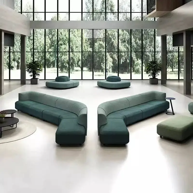 Creative Minimalist Light Luxury Sofa Set Beauty Salon Company Lobby Reception Meeting Negotiation Lounge Commercial Furniture — image 3