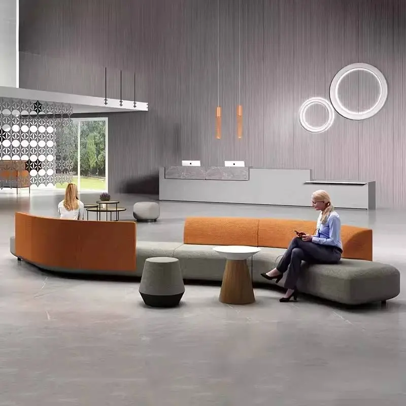 Creative Minimalist Light Luxury Sofa Set Beauty Salon Company Lobby Reception Meeting Negotiation Lounge Commercial Furniture — image 5