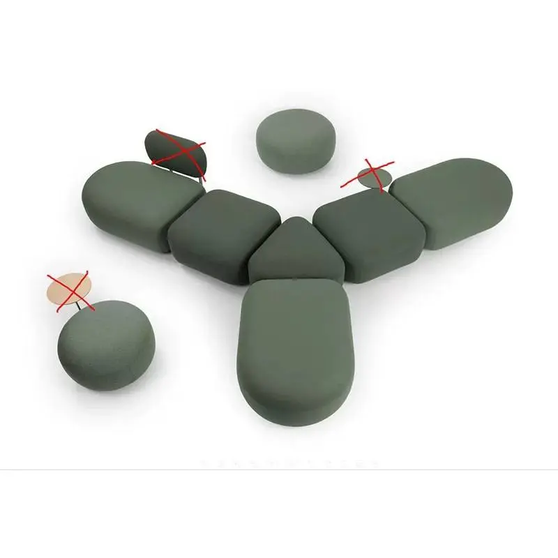 Creative Irregular Shape Office Sofa Apartment Public Leisure Reception Meeting Library Rest Waiting Area Commercial Lounge — image 5