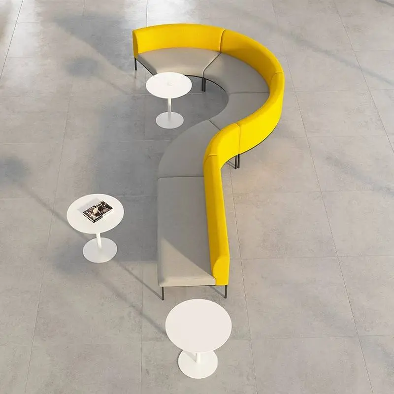 Creative Designer Modern Minimalist Leisure Sofa Lobby Reception Meeting Negotiation Rest Lounge Irregular Shape Furniture — image 3