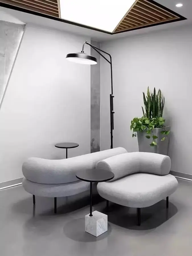 Modern Minimalist Commercial Leisure Sofa Office Lobby Creative Irregular Shape Rest Reception Meeting Lounge Furniture — image 4