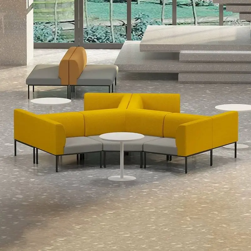Creative Designer Modern Minimalist Leisure Sofa Lobby Reception Meeting Negotiation Rest Lounge Irregular Shape Furniture — image 7