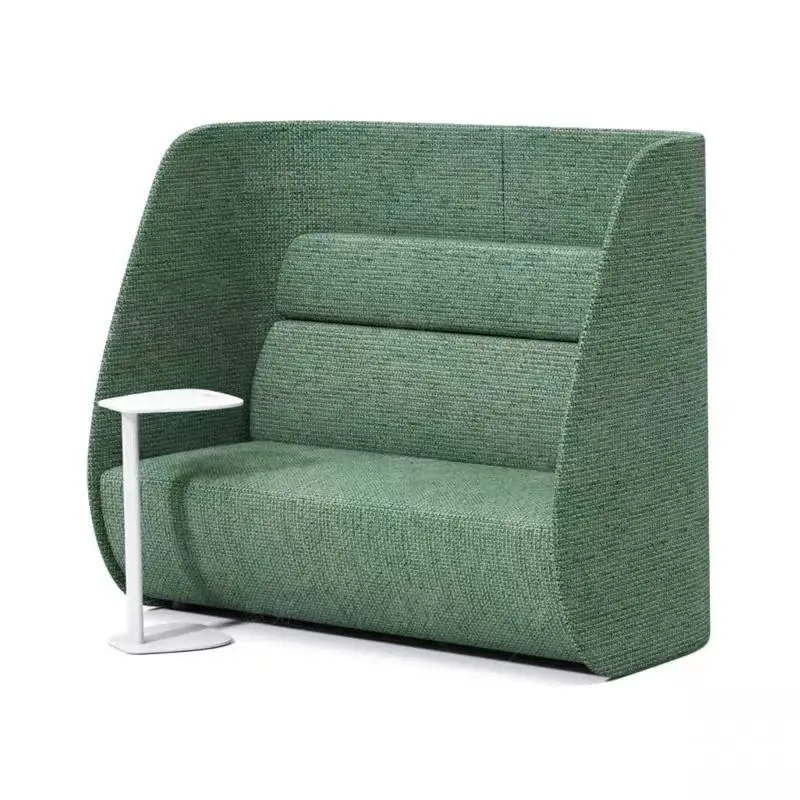 Modern Super High Back Privacy Partition One Seat Office Sofa Booth Hotel Reception Negotiation Lounge Enclosed Commercial — image 7