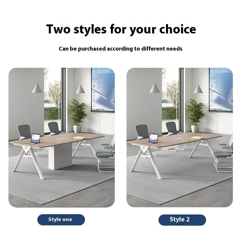 Large Modular Wooden Panel Conference Table Modern Office Desk for Commercial and Villa Use — image 3