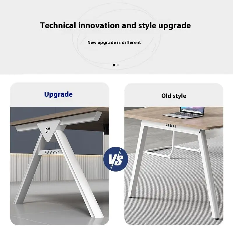 Large Modular Wooden Panel Conference Table Modern Office Desk for Commercial and Villa Use — image 6