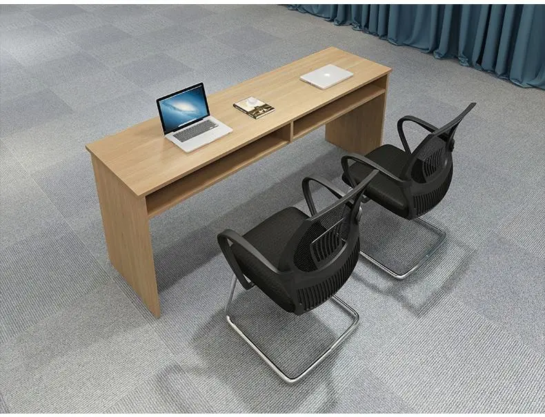 Modern Design Training Table and Chair Set Long Wooden Panel Negotiation Table for Employee Training Office Furniture — image 6