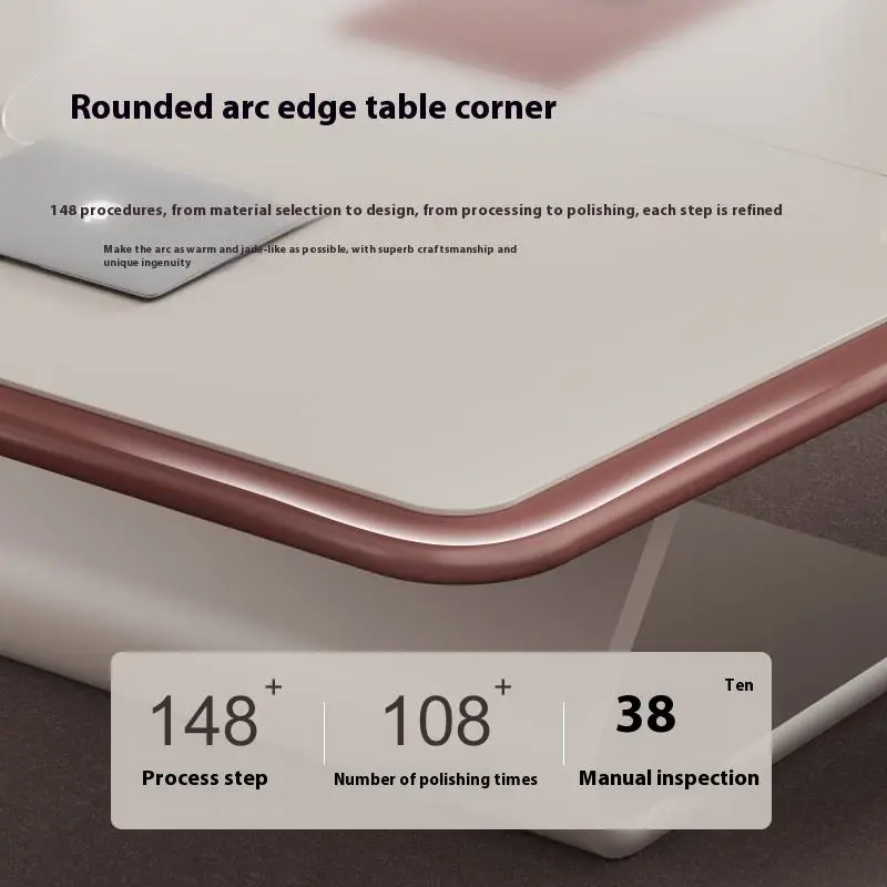 Hot Selling Modern Home Office Conference Table White Painted Adjustable Height Multi-functional Wood MDF — image 6