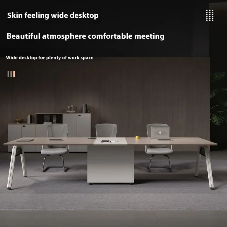 Prise Autonome Modern Small Seater Adjustable Height Conference Table Set New Office Furniture Europe Style Wood Home Office — image 4