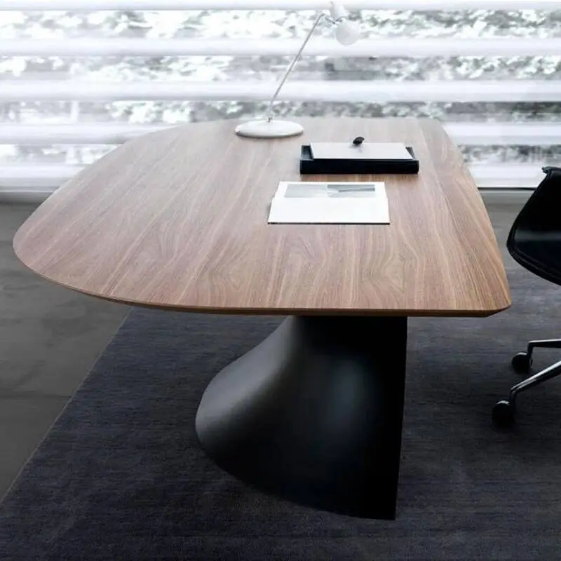 Creative New Office Furniture-Big Boss Table for CEO Executives Wooden Executive Desk for Designers Panel Style Office Space — image 5