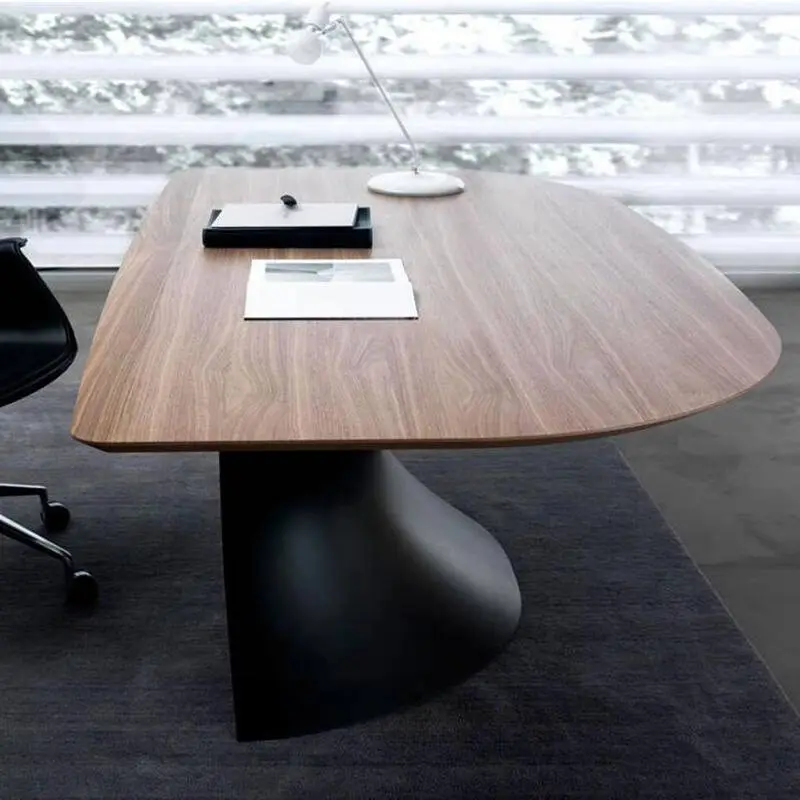 Creative New Office Furniture-Big Boss Table for CEO Executives Wooden Executive Desk for Designers Panel Style Office Space — image 6