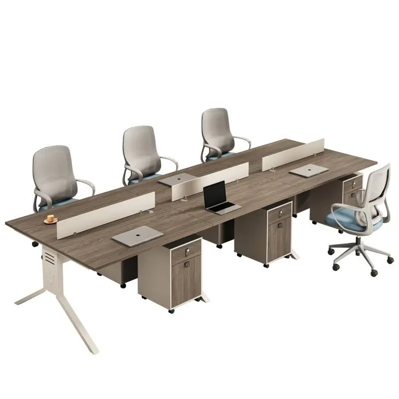 Modern Staff Office Desk Manual Wooden Screen Partition Modular Office Work Stations Partitions Whiteboard — image 6