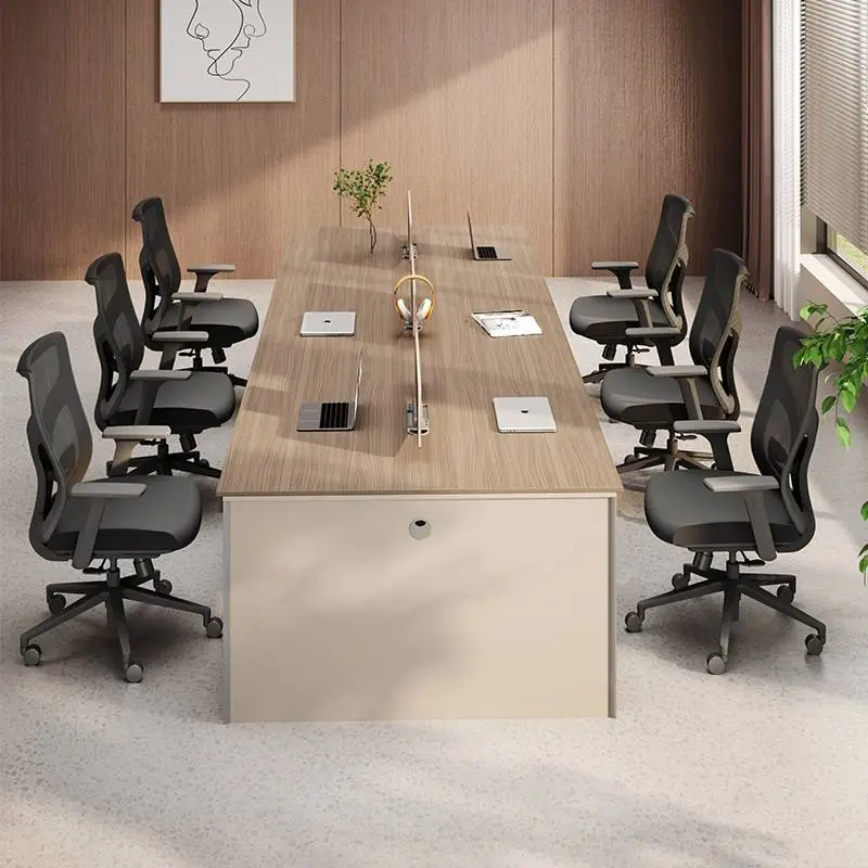 Staff Office Desk Manual Screen Partition Modern Modular Wooden Office Work Stations Partitions Office Partition Whiteboard — image 4
