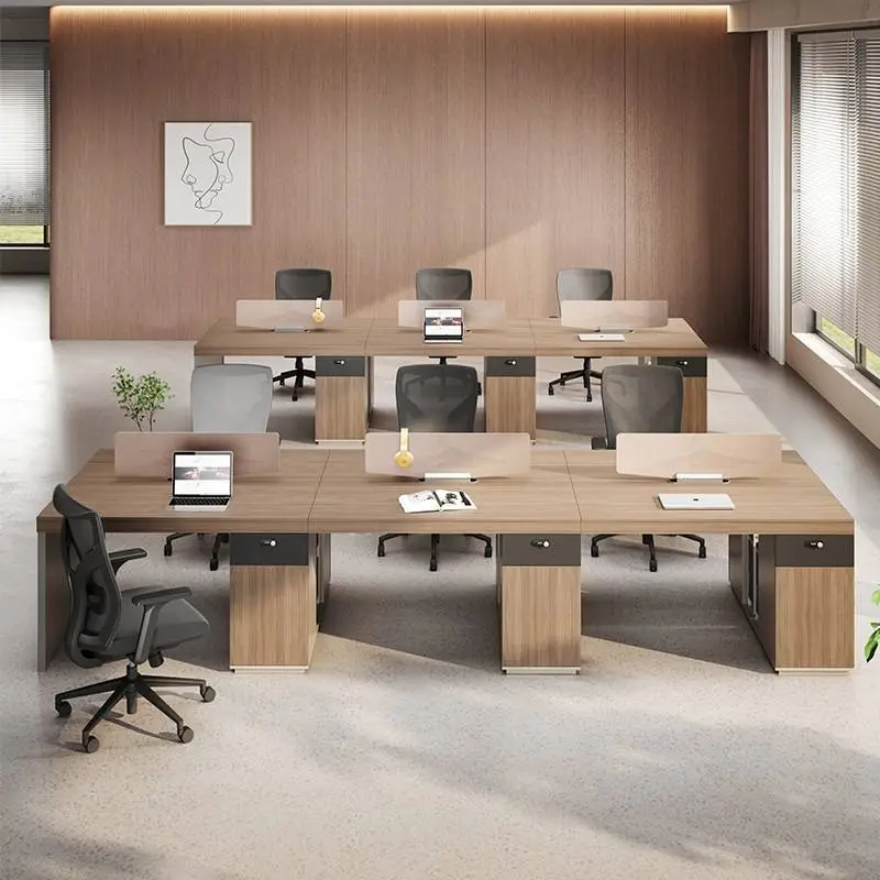 Staff Office Desk Manual Screen Partition Modern Modular Wooden Office Work Stations Partitions Office Partition Whiteboard — image 5