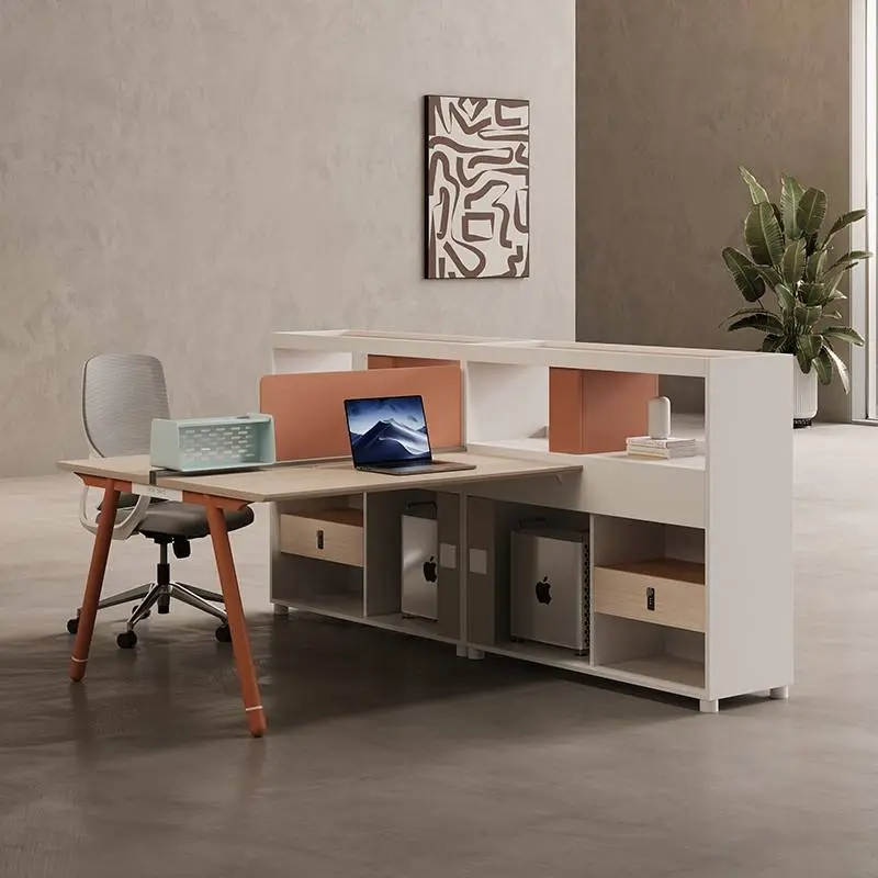 Wooden Modular Office Desk and Chair Combination with Modern Design Commercial Use Workstation — image 5