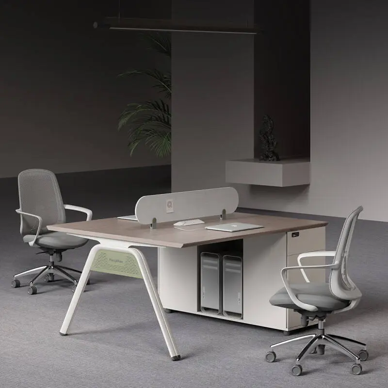 Prise Autonome Modern Wooden Panel Multi-functional Modular Office Workstations Customizable Logo Chairs Tables for Villa Use — image 4