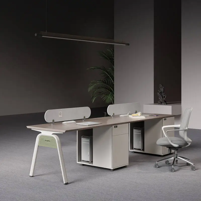 Prise Autonome Modern Wooden Panel Multi-functional Modular Office Workstations Customizable Logo Chairs Tables for Villa Use — image 6
