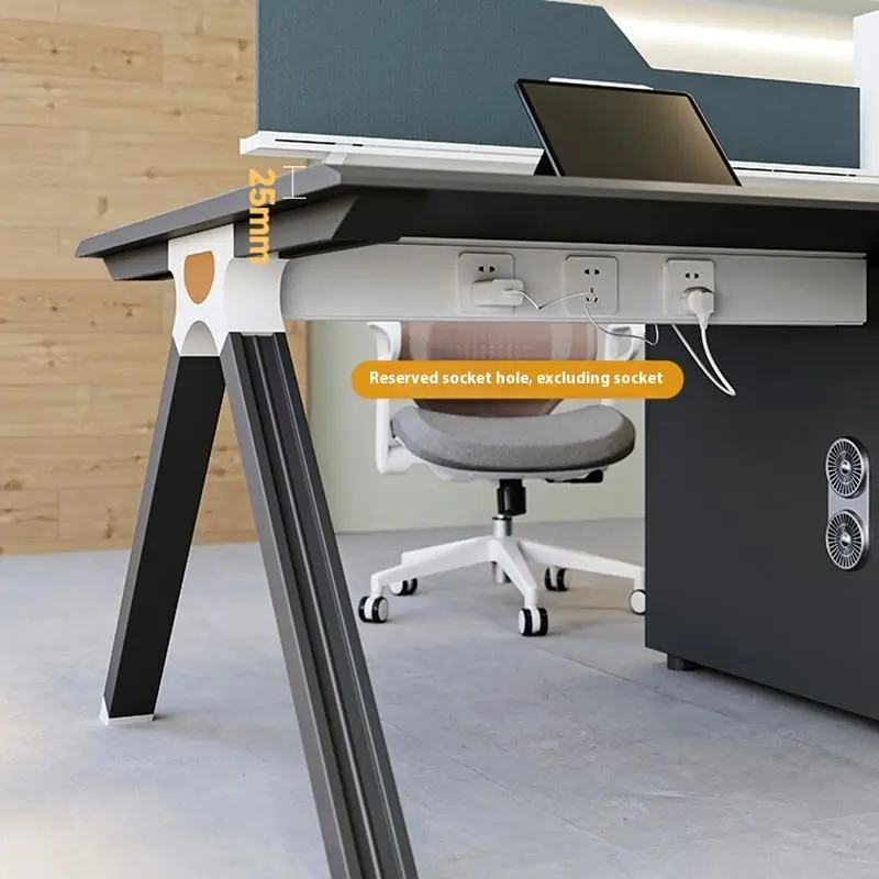 Modern Manual Screen Partition for Staff Office Desk Finance Modular Office Workstations Whiteboard Office Workstation Partition — image 3