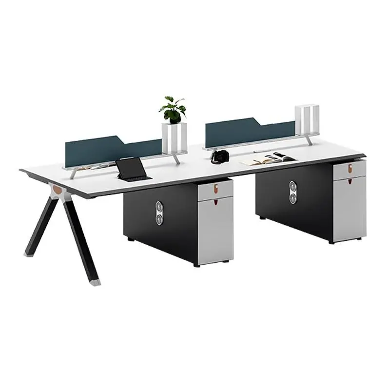 Modern Manual Screen Partition for Staff Office Desk Finance Modular Office Workstations Whiteboard Office Workstation Partition — image 6