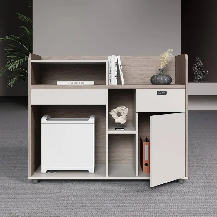 Modern 4-Seat Cubicle Modular Office Workstation Prise Autonome Factory Commercial Furniture for 6 Person Staff Workstation — image 4